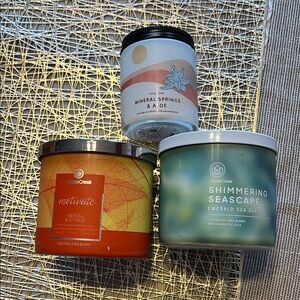 Goose Creek Candle Set - Orange, Blue, White